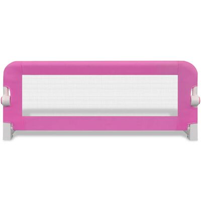 vidaXL Sängskena för barnsäng 102 x 42 cm rosa