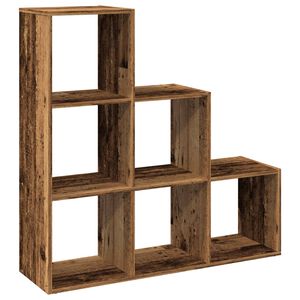 vidaXL Bokhylla/Rumsavdelare 3 hyllplan 99x29x99 cm konstruerat tr&auml;