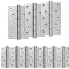 vidaXL G&aring;ngj&auml;rn 16 st 125 x 75 x 13 mm Silver St&aring;l