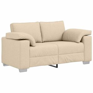 vidaXL Tv&aring;sitssoffa Kr&auml;m 160 cm tyg