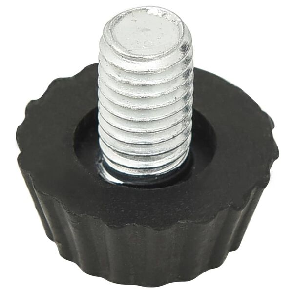 vidaXL Justerbara m&ouml;belf&ouml;tter M8 18 st svart