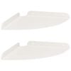 vidaXL H&ouml;rn Flygande Hylla 2 st Vit 24 x 24 x 2 cm