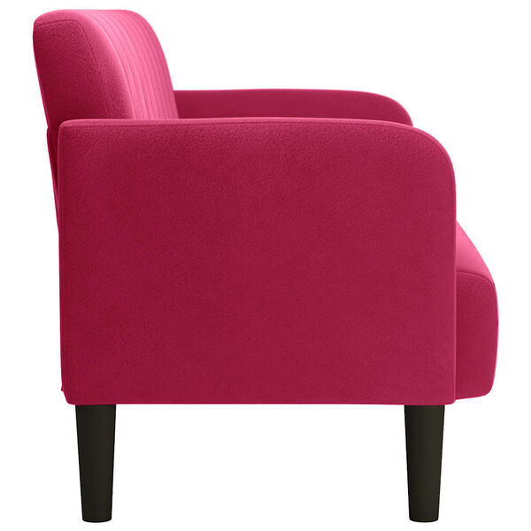 vidaXL Loveseat soffa vinr&ouml;d 109 cm sammet