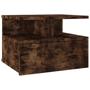 vidaXL Sv&auml;vande s&auml;ngbord r&ouml;kf&auml;rgad ek 40x31x27 cm konstruerat tr&auml;