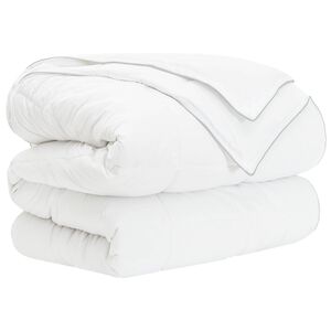 vidaXL Full &Aring;rs-Duvet Vit 135 x 200 cm Bambufiber