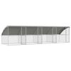 vidaXL H&ouml;nshus 4 st Silver 800 x 200 x 200 cm Galvaniserat st&aring;l