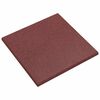 vidaXL Fallskyddsplattor 18 st R&ouml;d 50 x 50 cm Gummi