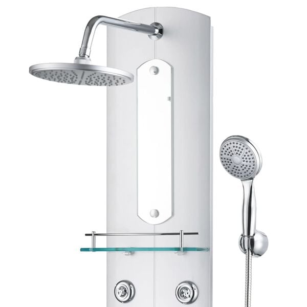 vidaXL Duschpanel 25x43x120 cm silver