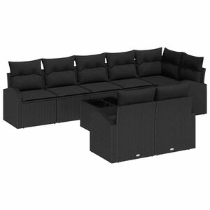 vidaXL Tr&auml;dg&aring;rdsoffset 9 st 8-Antal sittplatser konstrotting