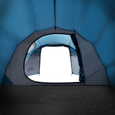 vidaXL Campingtält tunnel 2 personer blå vattentätt