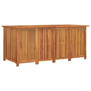 vidaXL Dynbox med hjul 200x80x75 cm massivt akaciatr&auml;