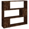 vidaXL Bokhylla/rumsavdelare r&ouml;kf&auml;rgad ek 100x24x94 cm