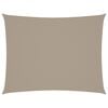 vidaXL Solsegel oxfordtyg rektangul&auml;rt 3x4,5 m taupe