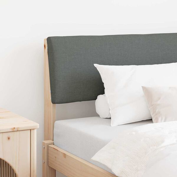 vidaXL Kl&auml;dd s&auml;nggavel M&ouml;rkgr&aring; 100 cm Massiv furu