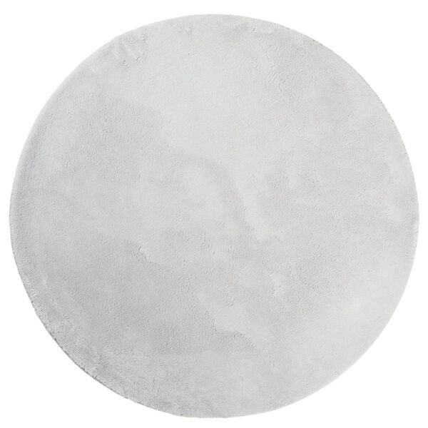 vidaXL Mjuk matta HUARTE med kort lugg tvättbar grå Ø 80 cm