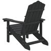 vidaXL Adirondackstol HDPE antracit