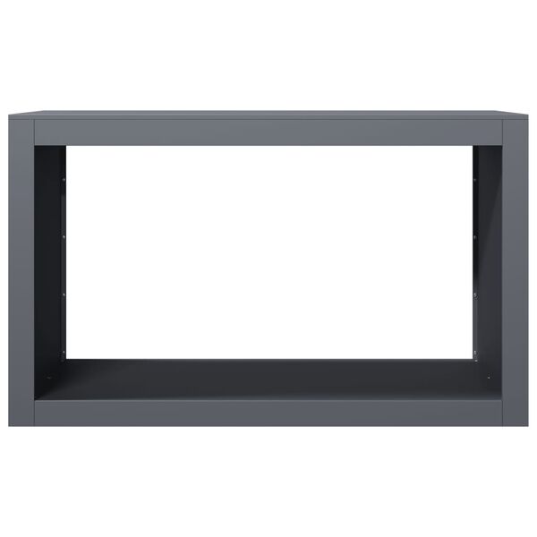 vidaXL Vedst&auml;ll antracit 100x40x60 cm st&aring;l