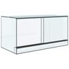 vidaXL Reptil- och amfibiehabitat med lagring Vit 80 x 40 x 40 cm Glas