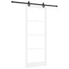 vidaXL Skjutd&ouml;rr ORKDAL Vit och svart 93 x 232 cm