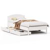 vidaXL S&auml;ngram utan madrass vit 75x190 cm massiv furu