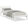 vidaXL S&auml;ngram utan madrass extra l&aring;ng vit 90x210 cm massiv furu