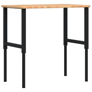 vidaXL Arbetsb&auml;nk ljusbrun 100x60x(71,5-98) cm massiv ek rektangul&auml;r