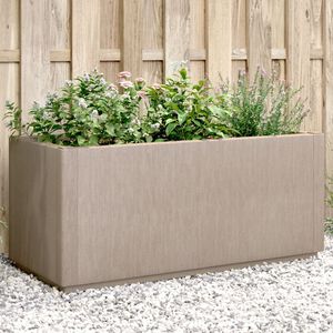 vidaXL Odlingsl&aring;da ljusbrun 80x36x35 cm PP