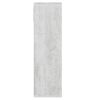 vidaXL Bokhylla betonggr&aring; 88,5x27,5x88 cm sp&aring;nskiva