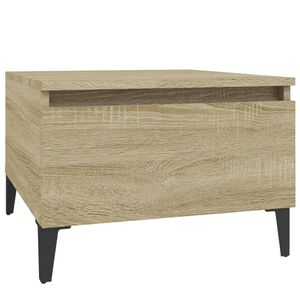 vidaXL Sidobord sonoma-ek 50x46x35 cm konstruerat tr&auml;