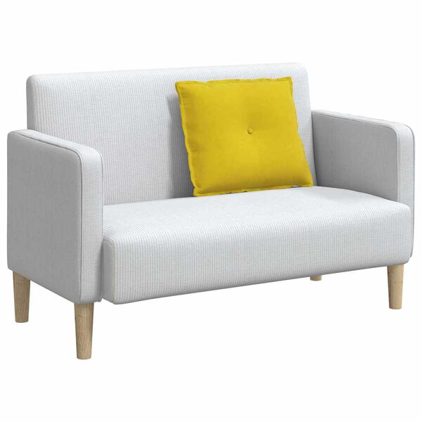 vidaXL Ryggkudde Gul 60 x 50 cm Kordread tyg