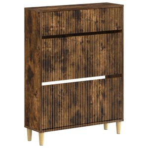 vidaXL Skosk&aring;p ARNHEM 78 x 24 x 103 cm Konstruerat tr&auml; R&ouml;kt ek