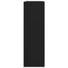 vidaXL Spegelskåp för badrum svart 62,5x20,5x64 cm konstruerat trä