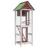 vidaXL F&aring;gelhus mocka 60x58,5x160 massiv furu