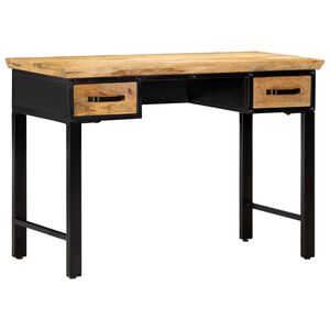 vidaXL Skrivbord 110x50x76 cm massivt mangotr&auml;