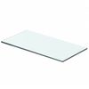 vidaXL Hyllplan glas genomskinlig 40x15 cm