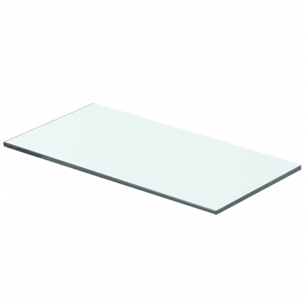 vidaXL Hyllplan glas genomskinlig 40x15 cm