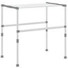 vidaXL Torkst&auml;ll 83x (50-55) x (40-85) cm aluminium