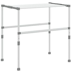 vidaXL Torkst&auml;ll 83x (50-55) x (40-85) cm aluminium