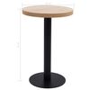 vidaXL Bistrobord ljusbrun 50 cm MDF