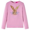 T-shirt med l&aring;nga &auml;rmar f&ouml;r barn ljus rosa 92