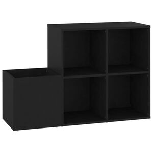 vidaXL Skosk&aring;p svart 105x35,5x70 cm konstruerat tr&auml;