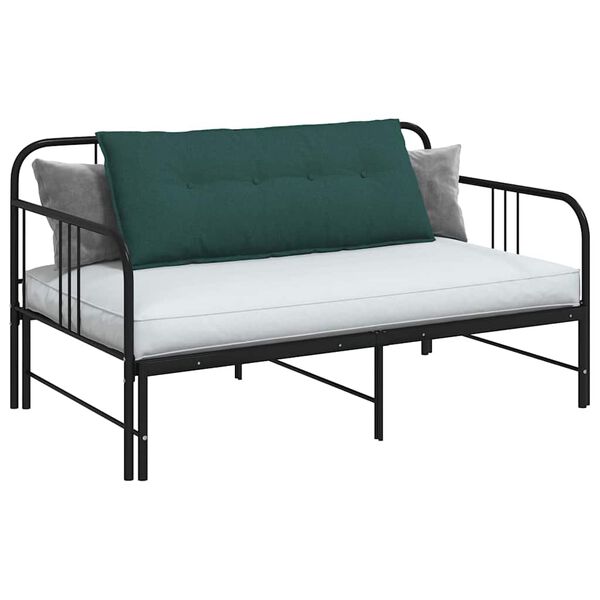 vidaXL Ryggkudde M&ouml;rkgr&ouml;n 120 x 19 x 50 cm tyg