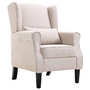 vidaXL F&aring;t&ouml;lj beige tyg