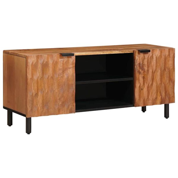 vidaXL TV-sk&aring;p Acacia Brun Finish 105 x 33 x 46 cm Massivt mangotr&auml;