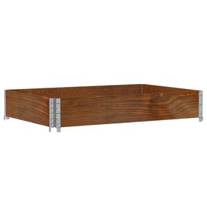 vidaXL Odlingsl&aring;da brun 120x80 cm massiv furu