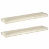 vidaXL Pallkuddset 2 st Oxford Tyg Kr&auml;m 180 x 40 x 8 cm