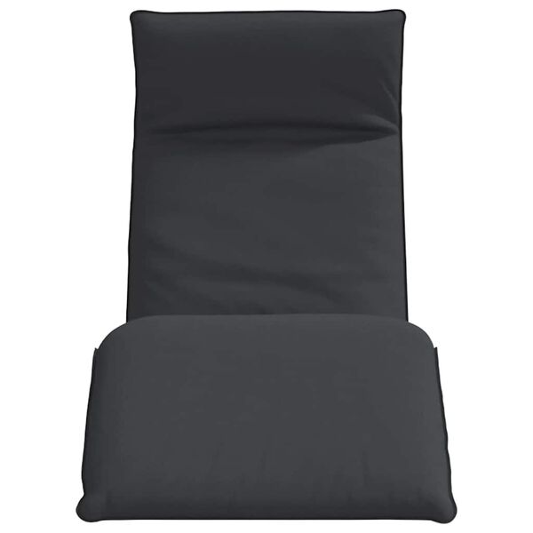 vidaXL Hopfällbar solstol svart 175x54x8,5 cm oxfordtyg