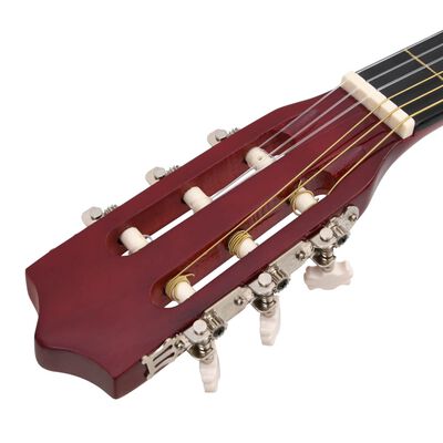 vidaXL Akustisk gitarr 12 delar med 6 strängar western 38"
