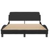 vidaXL Bed Frame "Dover" Black 120x200 cm Faux Leather