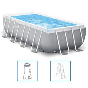 Intex Pool set Prism Frame rektangul&auml;r 400x200x100 cm